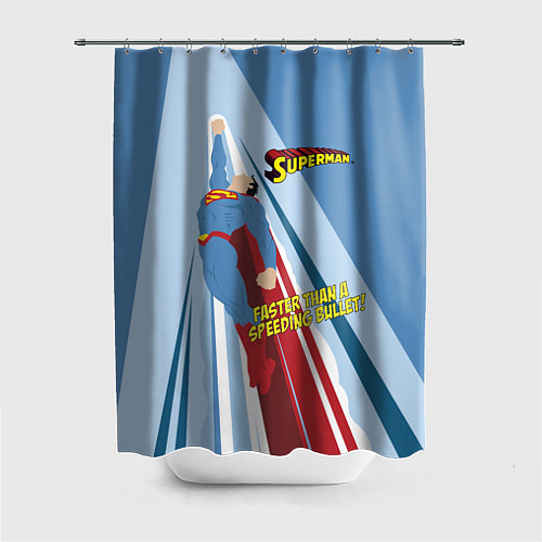 Шторка для ванной Faster than a speeding bullet! / 3D-принт – фото 1