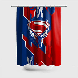 Шторка для душа Знак Супермен, цвет: 3D-принт