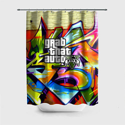 Шторка для душа GTA:5, цвет: 3D-принт