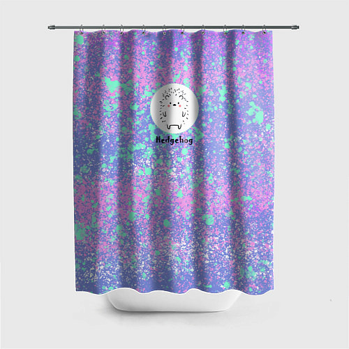 Шторка для ванной Ёж / 3D-принт – фото 1