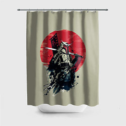 Шторка для ванной Samurai man