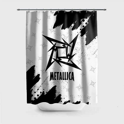 Шторка для ванной METALLICA МЕТАЛЛИКА / 3D-принт – фото 1