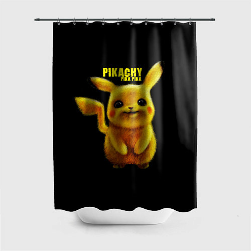 Шторка для ванной Pikachu Pika Pika / 3D-принт – фото 1