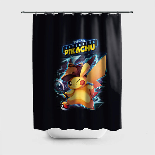 Шторка для ванной Pikachu Pika Pika / 3D-принт – фото 1