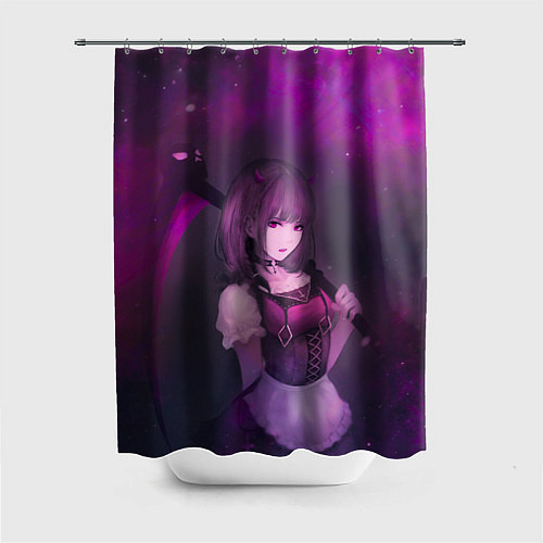 Шторка для ванной Anime girl demon / 3D-принт – фото 1