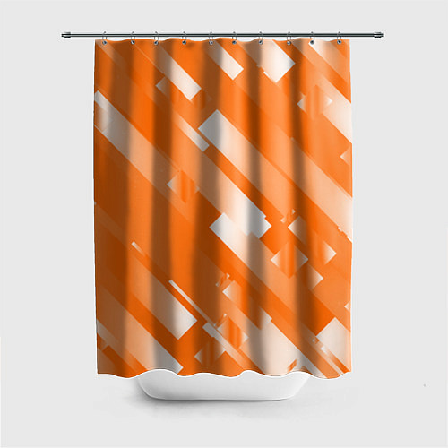 Шторка для ванной Оранжевый градиент / 3D-принт – фото 1
