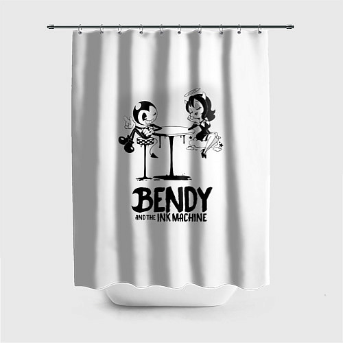 Шторка для ванной Bendy And The Ink Machine / 3D-принт – фото 1