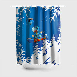 Шторка для душа Brawl Stars Snowboarding, цвет: 3D-принт