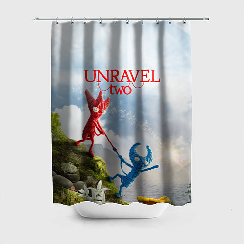 Шторка для ванной Unravel Two Z / 3D-принт – фото 1