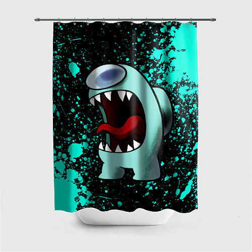 Шторка для ванной AMONG US АМОНГ АС / 3D-принт – фото 1