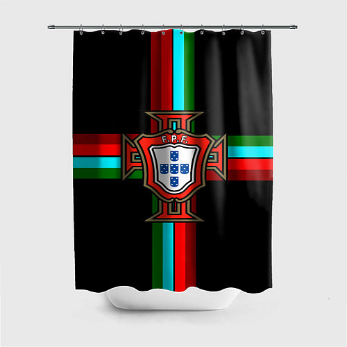 Шторка для ванной Сборная Португалии / 3D-принт – фото 1