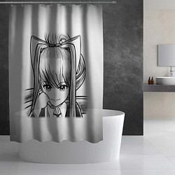 Шторка для душа Doki Doki Literature Club, цвет: 3D-принт — фото 2