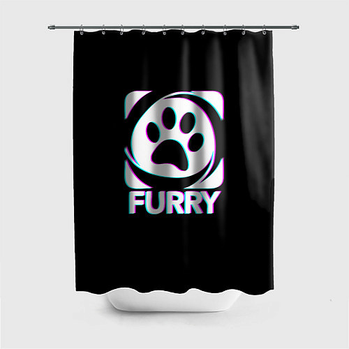 Шторка для ванной Furry / 3D-принт – фото 1