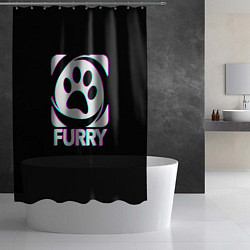 Шторка для душа Furry, цвет: 3D-принт — фото 2