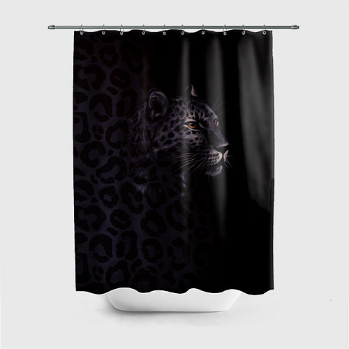 Шторка для ванной Леопард / 3D-принт – фото 1