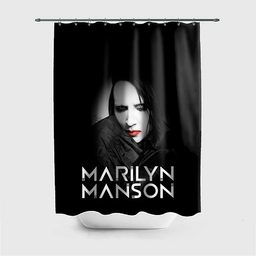 Шторка для ванной MARILYN MANSON / 3D-принт – фото 1