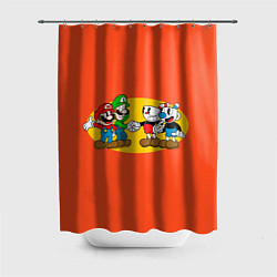 Шторка для ванной CupHead x Mario