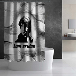 Шторка для душа Tom Cruise famous actor, цвет: 3D-принт — фото 2