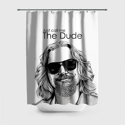 Шторка для ванной Just call me the Dude / 3D-принт – фото 1