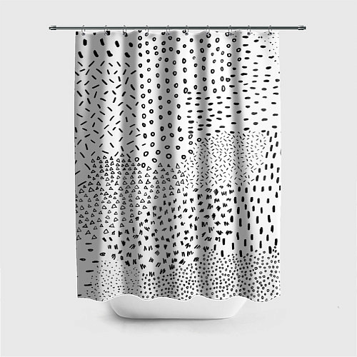 Шторка для ванной Абстракция / 3D-принт – фото 1