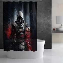 Шторка для душа Assassins Creed 4: Black Flag, цвет: 3D-принт — фото 2
