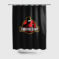 Шторка для душа Jurassic Bart, цвет: 3D-принт