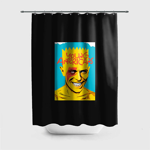 Шторка для ванной Bart x Bowie / 3D-принт – фото 1