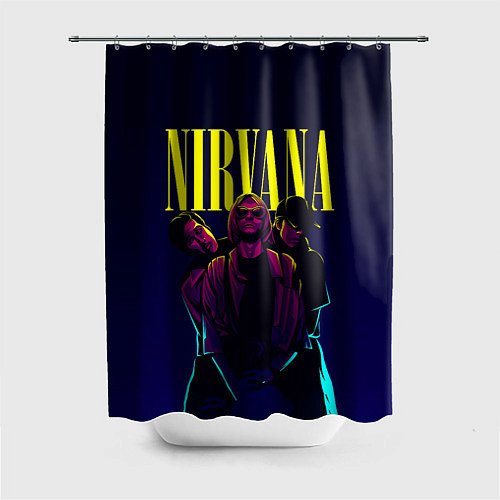Шторка для ванной Nirvana Neon / 3D-принт – фото 1