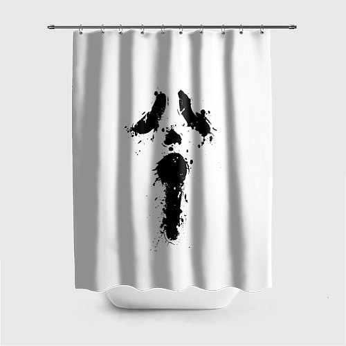 Шторка для ванной Крик - Ghost Face / 3D-принт – фото 1