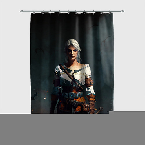 Шторка для ванной THE WITCHER CIRI / 3D-принт – фото 1