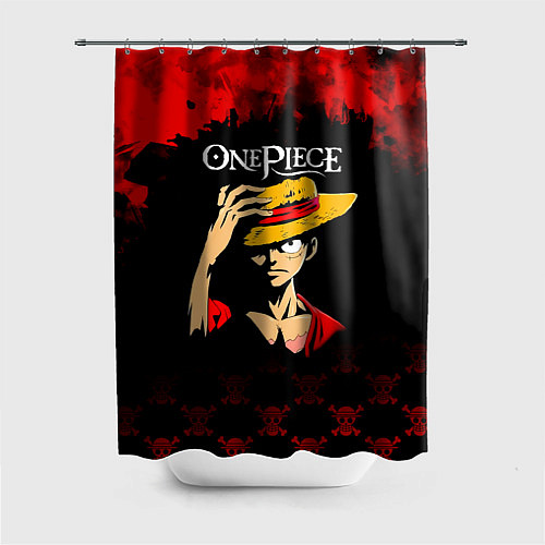 Шторка для ванной Луффи One Piece Большой куш / 3D-принт – фото 1