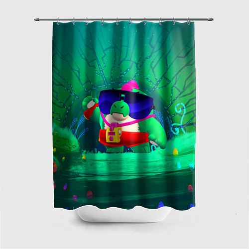 Шторка для ванной Базз Buzz Brawl Stars / 3D-принт – фото 1