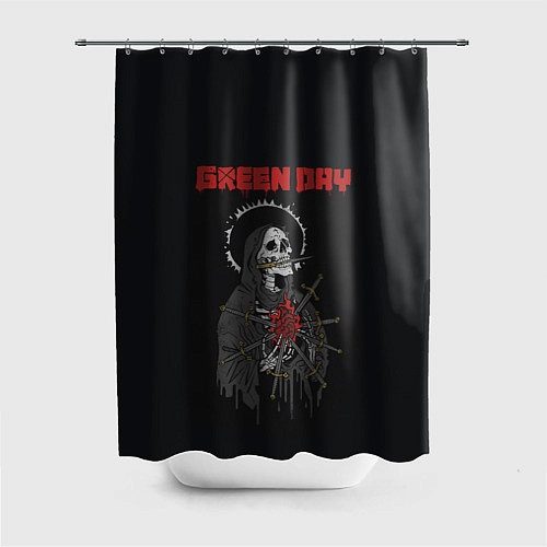 Шторка для ванной GreenDay ГринДей Poster Z / 3D-принт – фото 1