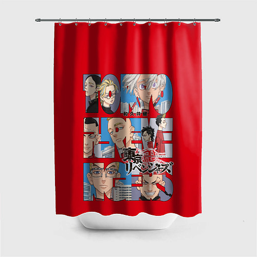 Шторка для ванной Tokyo Revengers Токийские мстители Poster Z / 3D-принт – фото 1
