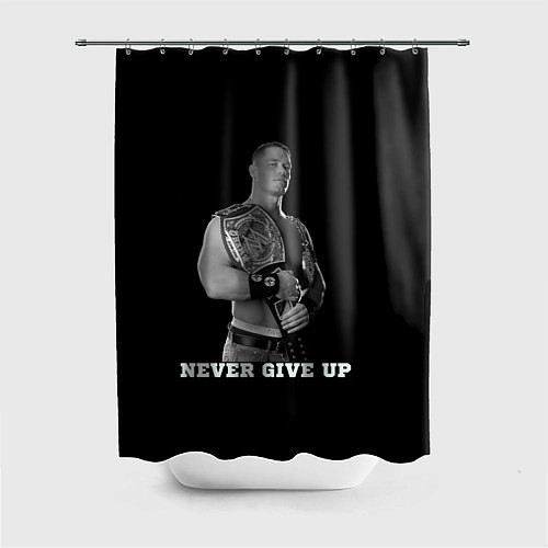 Шторка для ванной Never give up / 3D-принт – фото 1