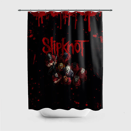 Шторка для ванной SLIPKNOT СЛИПКНОТ Z / 3D-принт – фото 1