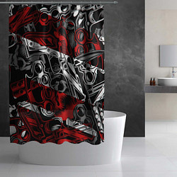 Шторка для душа Оружейный барон, цвет: 3D-принт — фото 2