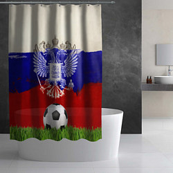 Шторка для душа Российский футбол, цвет: 3D-принт — фото 2