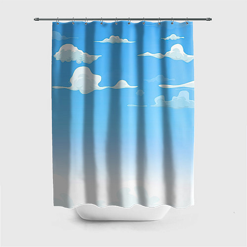 Шторка для ванной Летнее небо / 3D-принт – фото 1