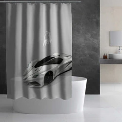 Шторка для душа Lamborghini Concept sketch, цвет: 3D-принт — фото 2