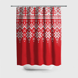 Шторка для ванной Knitted Pattern