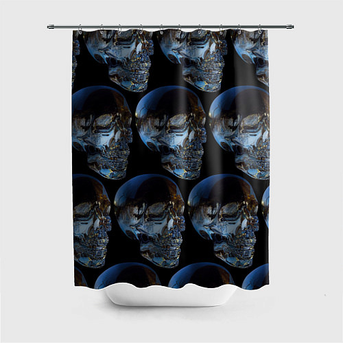Шторка для ванной Vanguard skull pattern 2022 / 3D-принт – фото 1