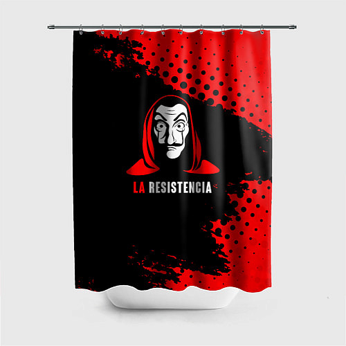 Шторка для ванной La Casa de Papel La Resistencia / 3D-принт – фото 1
