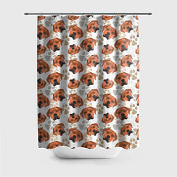 Шторка для душа Собака Родезийский Риджбек, цвет: 3D-принт