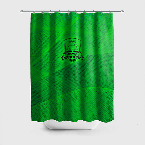 Шторка для ванной Краснодар lime theme / 3D-принт – фото 1