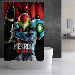 Шторка для душа Metroid Dread, цвет: 3D-принт — фото 2