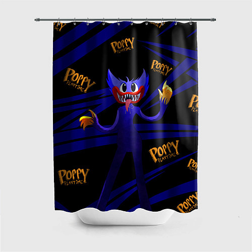 Шторка для ванной Poppy Playtime Геометрия / 3D-принт – фото 1