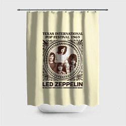 Шторка для душа Led Zeppelin - Texas International Pop Festival 19, цвет: 3D-принт