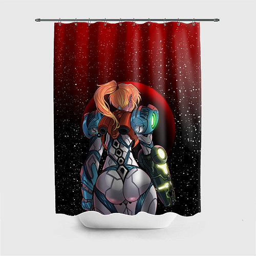 Шторка для ванной Samus Aran Metroid Dread / 3D-принт – фото 1