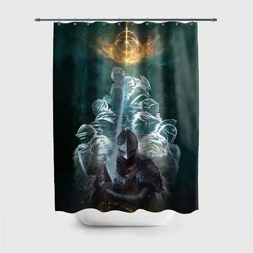 Шторка для ванной Elden Ring рыцарь и предшественники серии Souls El / 3D-принт – фото 1